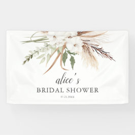 Banner do Chá de panela Boho Greenery Eucalyptus