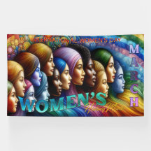 Banner internacional do Dia da Mulher