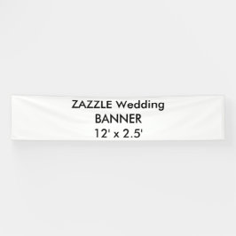 Banner personalizado de casamento 12' x 2,5'