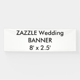 Banner personalizado de casamento 8' x 2,5'