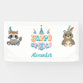 Banner Personalizado de "Parabéns" em Woodland