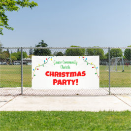 Banner Personalizado do Partido de Natal da Igreja