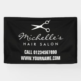 Banner publicitário de salão de cabelo personaliza