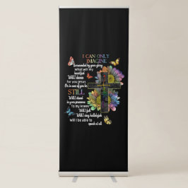 Banner Retrátil Consciência Autista Eu Só Posso Imaginar Jesus Fé