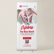 Banner retrátil da agência Red Viagem