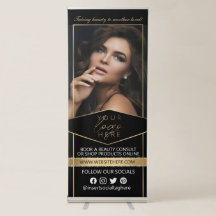 Elegante Negócios Preto e Dourado