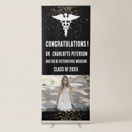 Banner Retrátil Foto de Graduação na Faculdade de Medicina Médica