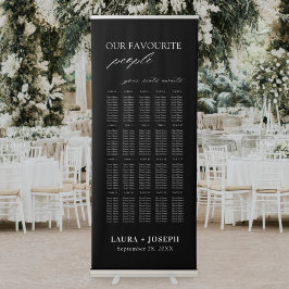 Banner Retrátil Gráfico de Assentos de Casamento das Nossas Pessoa