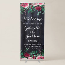 Vinho Blush e Marinho Casamento de Madeira Borgonh