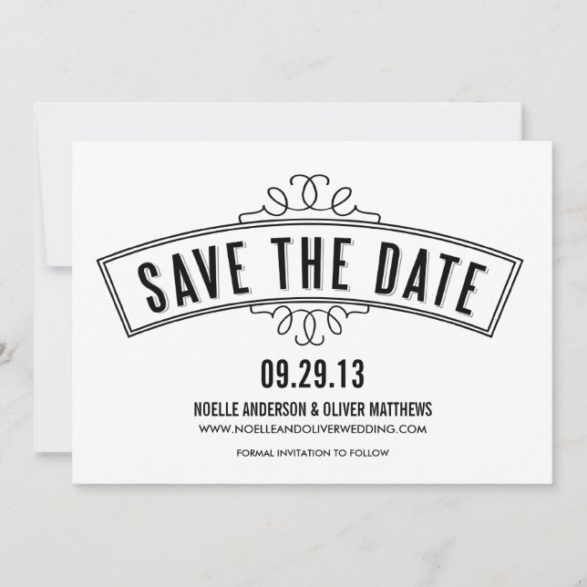 BANNER RETRÔ | ANÚNCIO DE SALVAMENTO DE DATA (Frente)