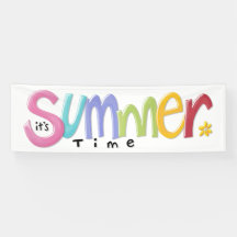 Banner Summertime 2,5' x 8'