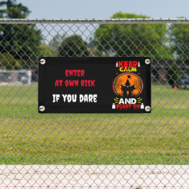 Banner temático personalizável assustador do Hallo