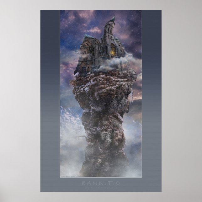 Bannitidez | Poster com quadro de cinza (Frente)