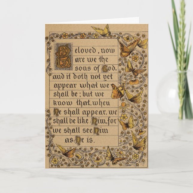 Banquete Cristão do Cartão de Trompetes (Frente)