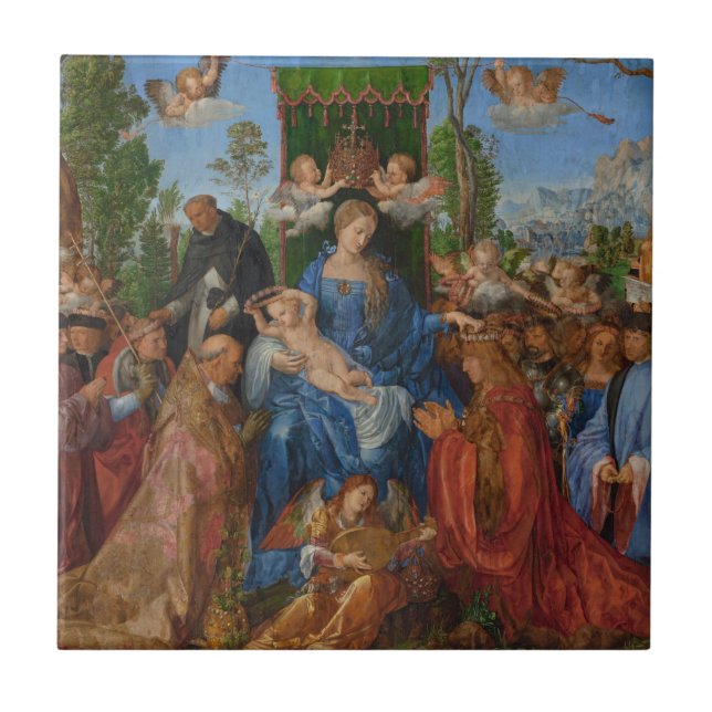 Banquete das Rosa, 1506 (óleo sobre madeira) (Frente)