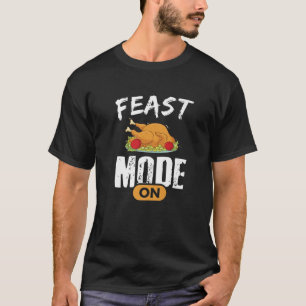 Banquete De Ação De Graças Camisetas Turquia Homen