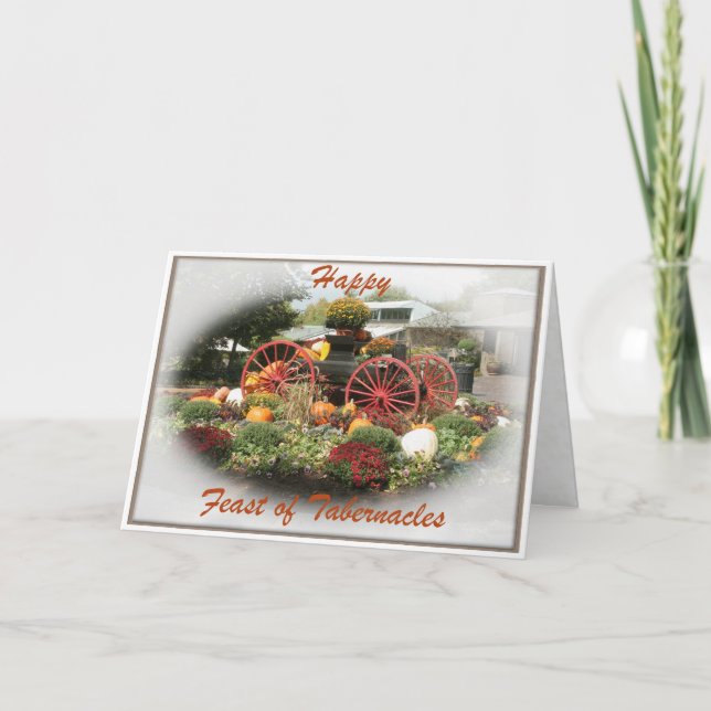 Banquete de Bênçãos de outono do Cartão de Taberná (Frente)