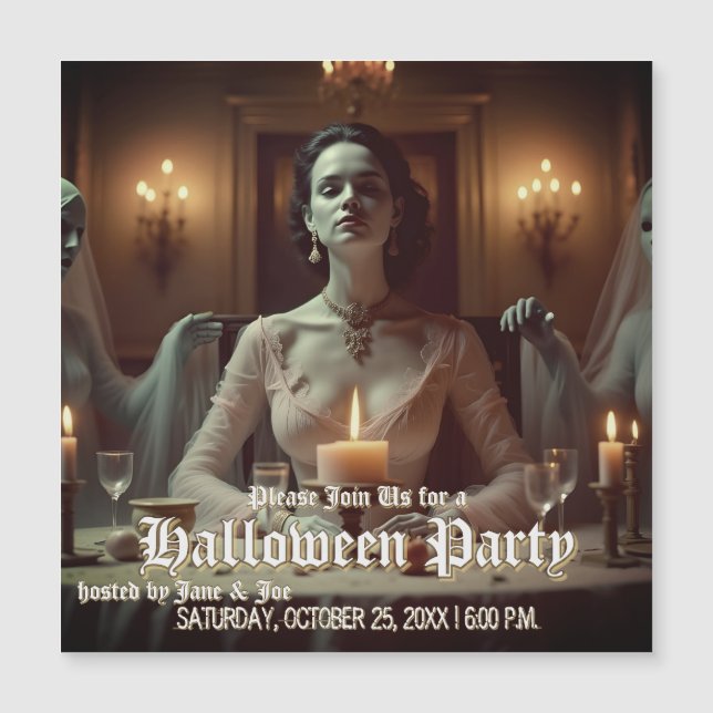 Banquete de Halloween Gótico à Luz de Velas (Frente)