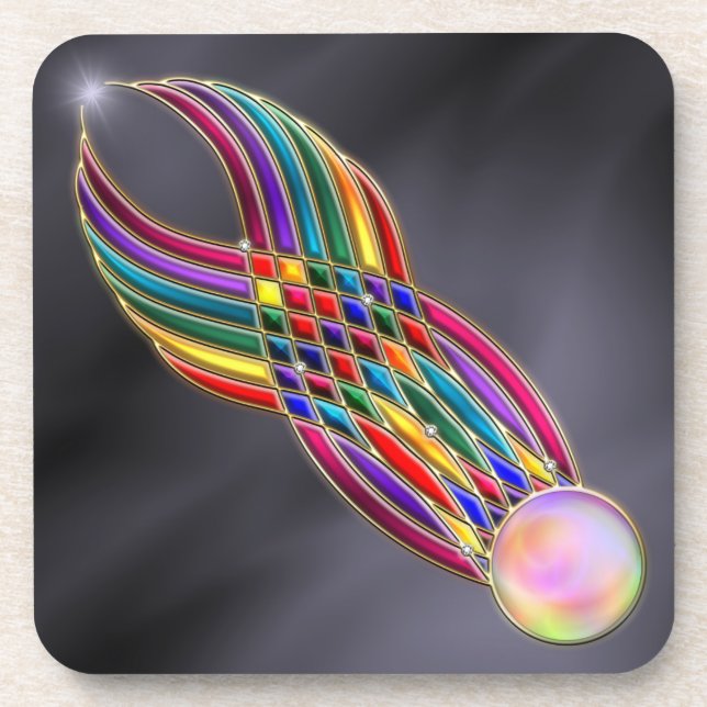 Banquete de Porta copos de cortiça de joias (Frente)