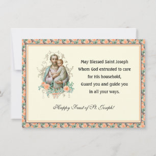 Banquete de Ruas. Joseph Memória Católica Cartão d