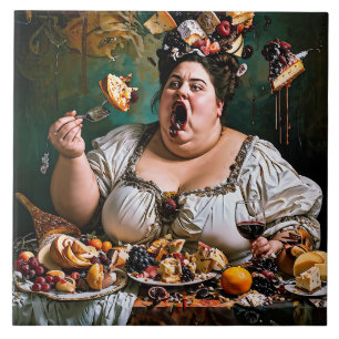 "Banquete do Caos" Trabalho de arte surreal colori
