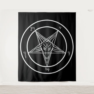 Baphomet HUGE Tapeçaria 88" x 104"