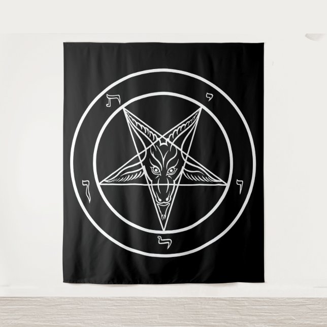 Baphomet HUGE Tapeçaria 88" x 104" (Frente)