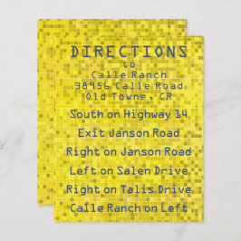 Bar Bat Mitzvah Enclosure/Cartão de Direção Ativad