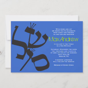 BAR Bat Mitzvah PERFEITO BALANCE SHALOM Convite