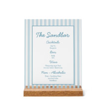 Bar Cabana do Clube Stripe Beach Branco e Azul