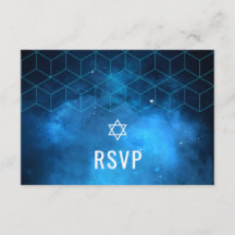 Bar da Galáxia Espacial Azul Mitzvah RSVP