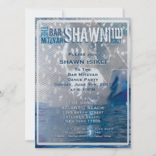 bar de convite mitzvah - Personalizado
