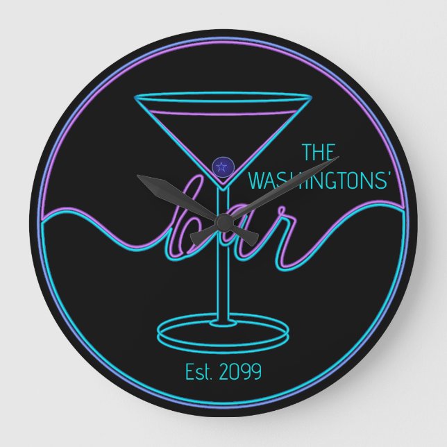 Bar de Diversão de Script de rico Grande Relógio d (Frente)