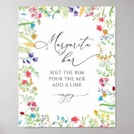 Bar de Margarita Poster de flor selvagem