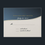 Bar de música Mitzvah/ Cartão de resposta<br><div class="desc">Música no cartão de resposta Air,  personalizável para corresponder ao convite.</div>