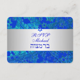 Bar de Rsvp PixDezines mitzvah/azul/prata