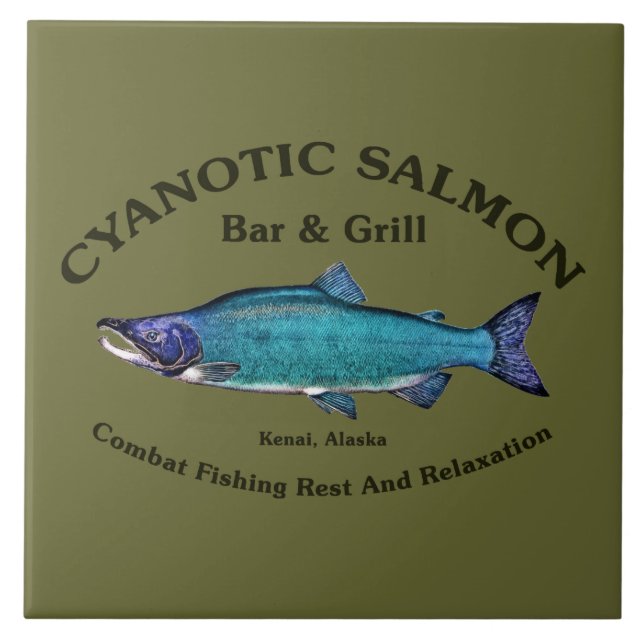 Bar de salmão cianótico e grill (Frente)