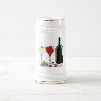 Bar de vinho - caneca de cerveja do vinho
