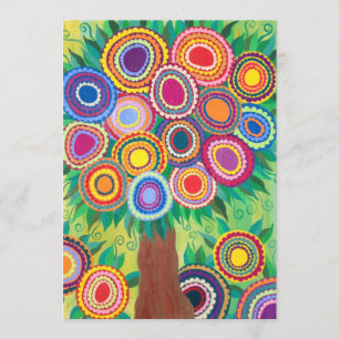 Bar do Convite Mitzvah Árvore Chá da Vida