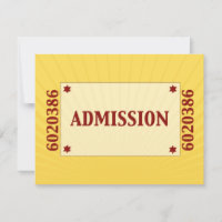 Bar do Movie Star Mitzvah Resposta RSVP Amarelo