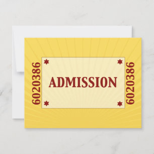 Bar do Movie Star Mitzvah Resposta RSVP Amarelo