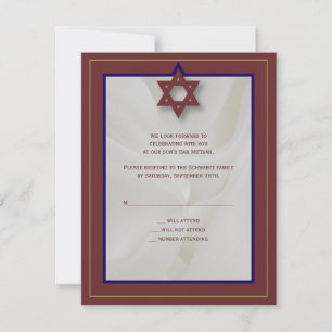 Bar Elegante Mitzvah Resposta em Borgonha