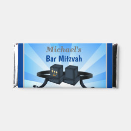 Bar Feliz Mitzvah 20XX Tefillin Azul Chocolate