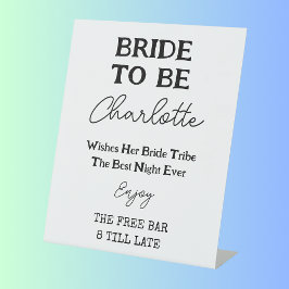 Bar Gratuito De Bachelorette Preto E Noiva Branca