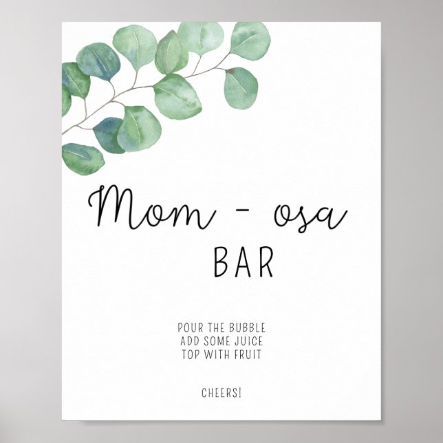 Bar Greenery Mãe-osa / Poster Mim-osa (Frente)
