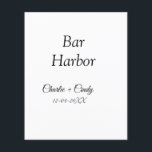 Bar Harbour festa de solteira bridges casamento<br><div class="desc">Design</div>