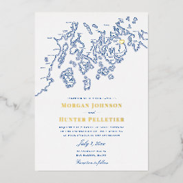Bar Harbour Maine Wedding Elegante Marinho e Doura