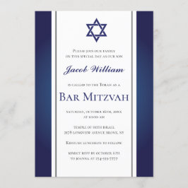 Bar Judeu Mitzvah Convite Personalizado