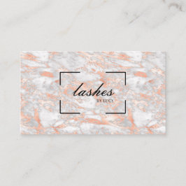 Bar Lash do Cartão de visita Marble Dourado Elegan