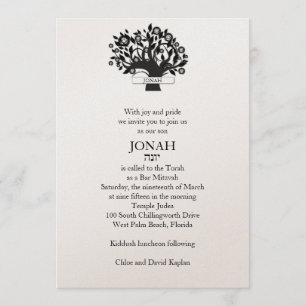 Bar Mitzvah Convite Árvore da Vida